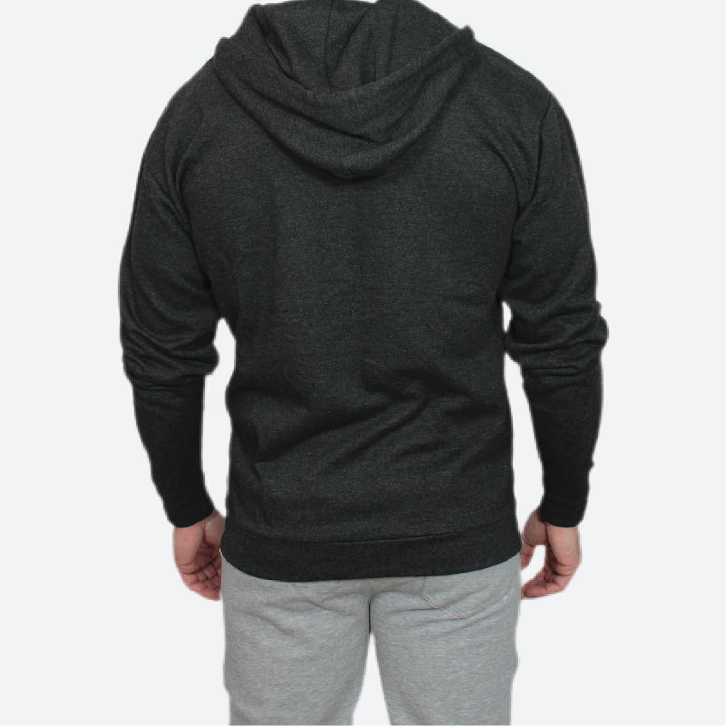 8XCC FULL ZIP HOODIE | CHARCOAL GREY
