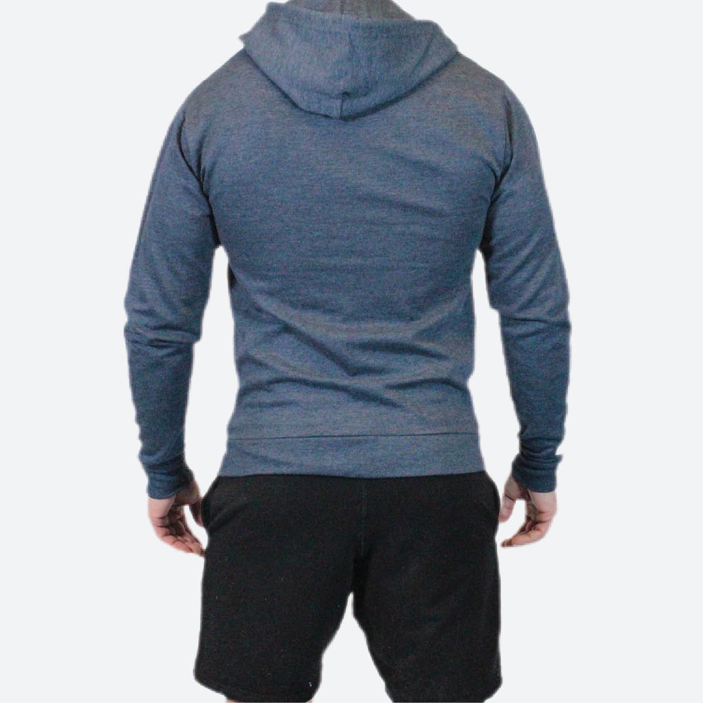 8XCC FULL ZIP UNISEX HOODIE | BLUE