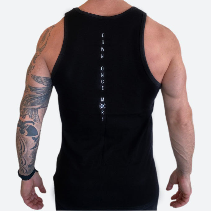 ‘ERIK’ DOWN ONCE MORE MUSCLE TANK | BLACK
