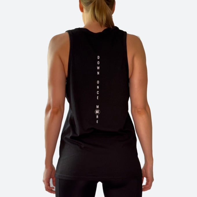 ‘ERIK’ DOWN ONCE MORE MUSCLE TANK | BLACK