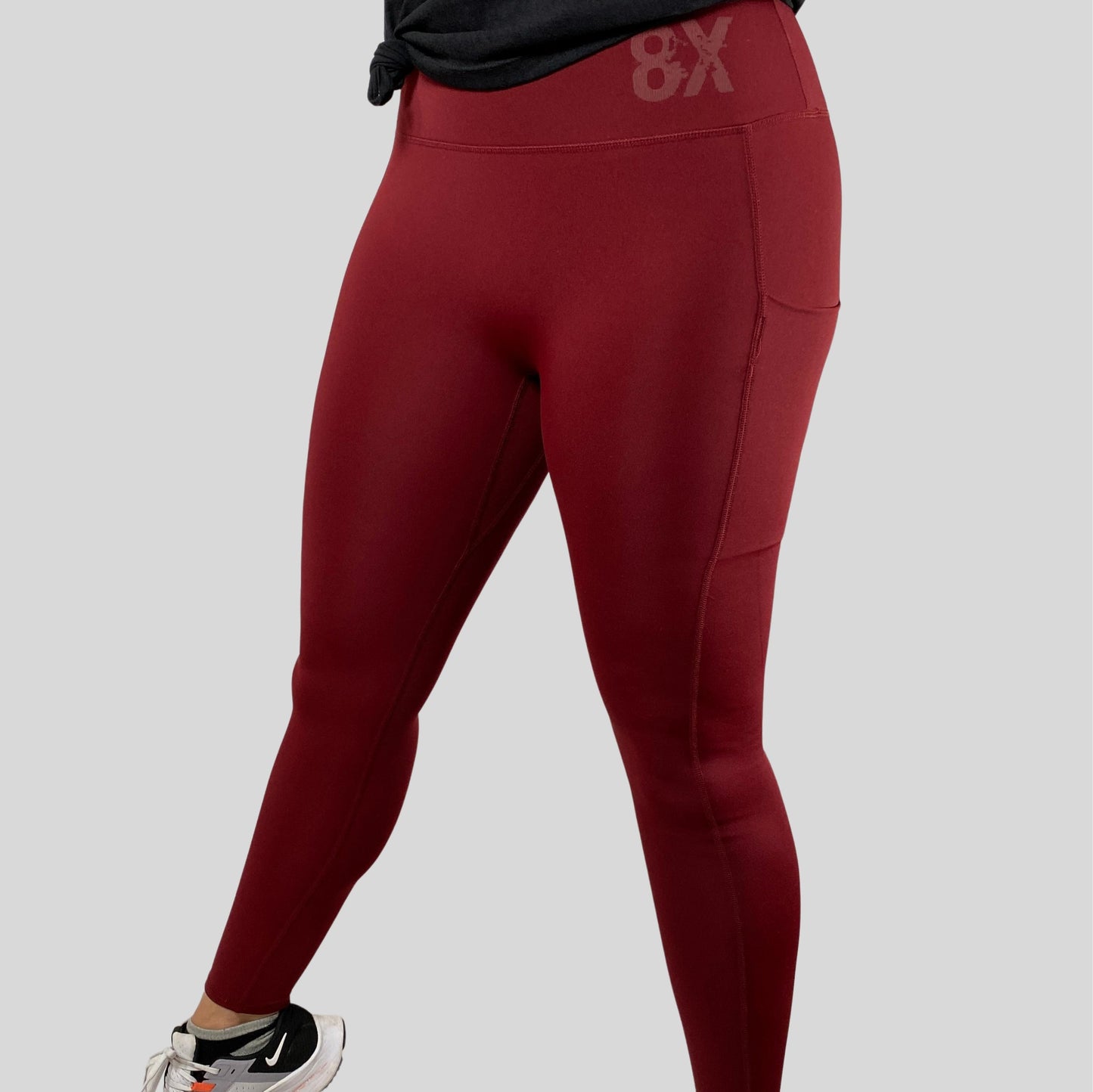 EVERYDAY  | The ANYA |  - Deep Burgundy 8X Leggings