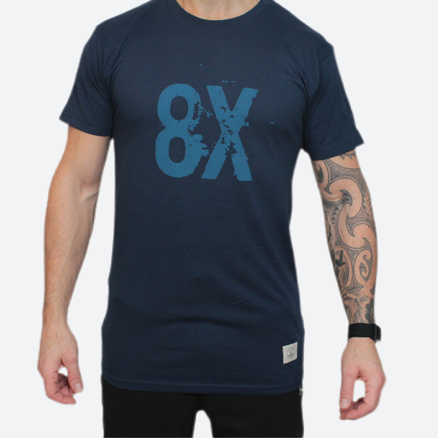 8X UNISEX LOGO T-SHIRT | NAVY
