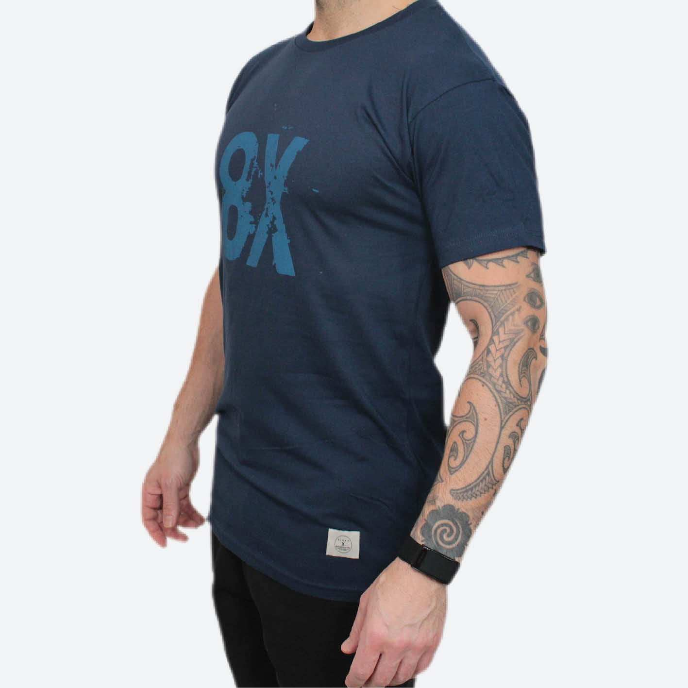 8X UNISEX LOGO T-SHIRT | NAVY