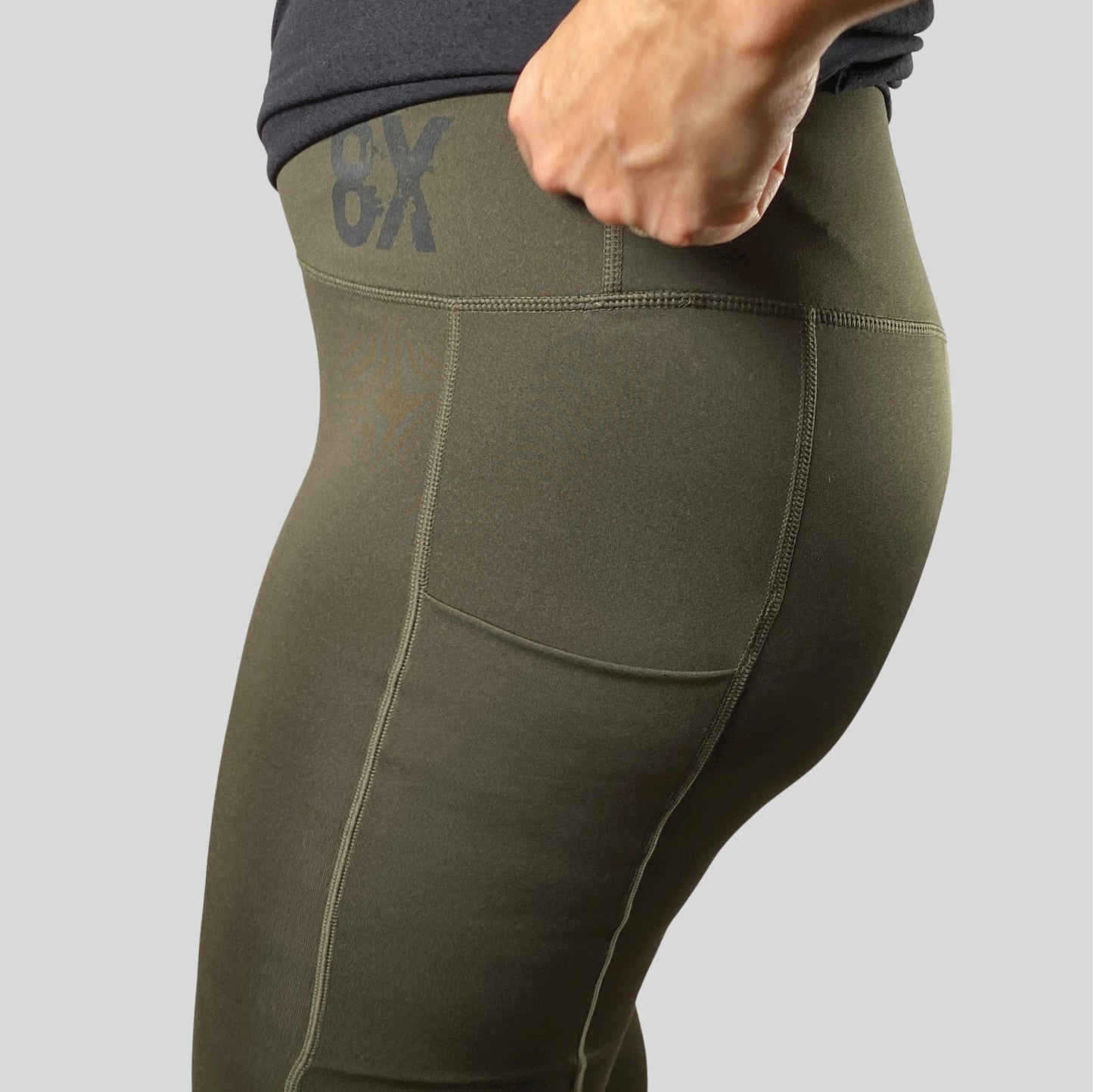 EVERYDAY  | The ANYA |  - Olive Green 8X Leggings