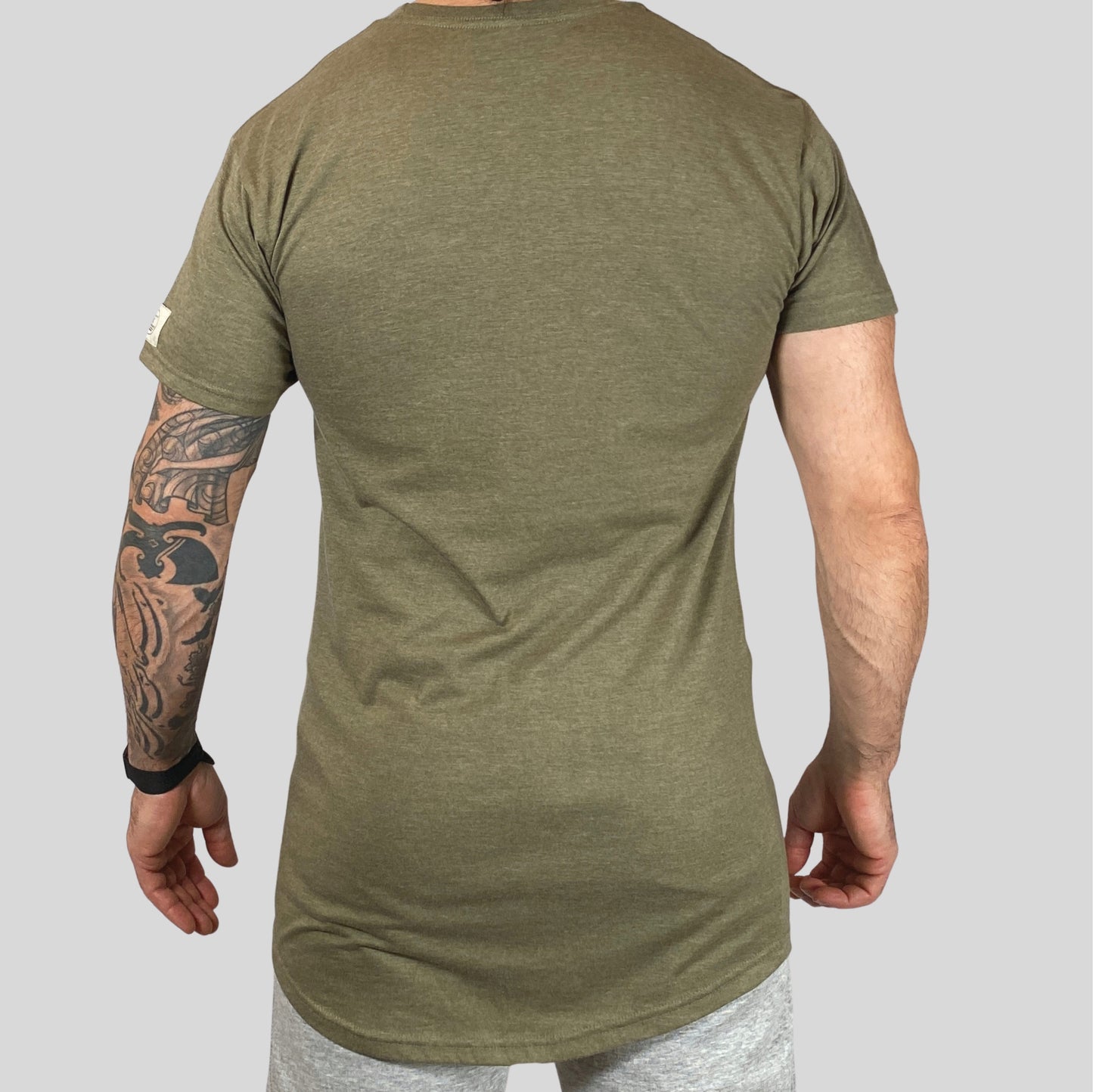 EVERYDAY | THE GLEB | 8X LOGO UNISEX T-SHIRT | Heather Olive