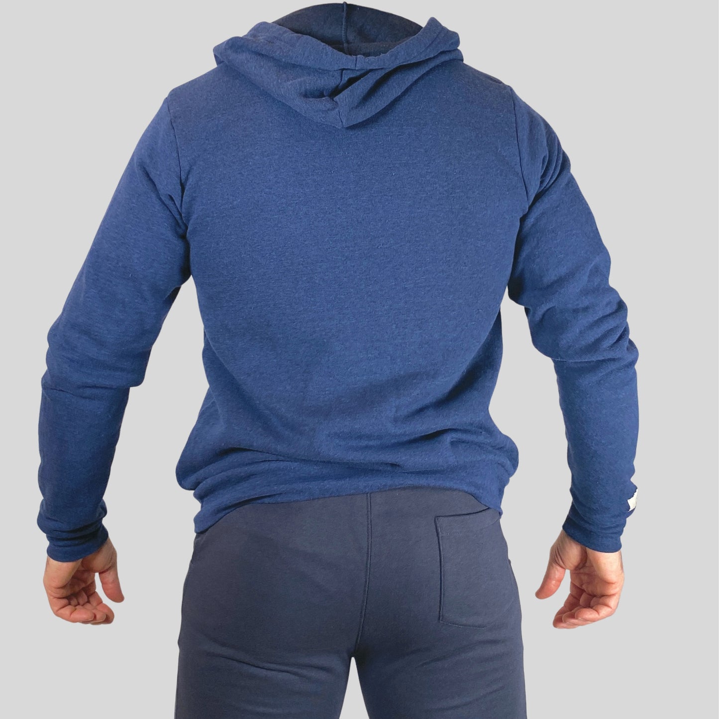 EVERYDAY | The VLAD |  Full Zip Embroidered 8X Hoodie | Navy