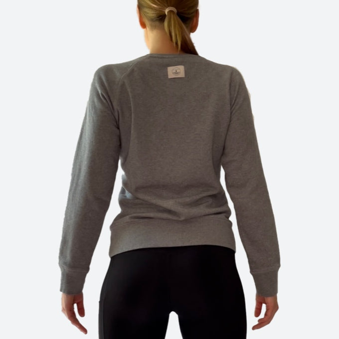 WOMENS ORGANIC RAGLAN FRENCH TERRY SWEATSHIRT | GREY