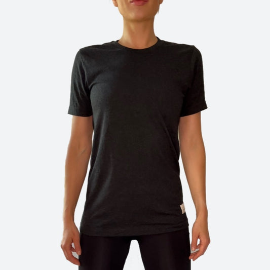 ‘ERIK’ DOWN ONCE MORE GRAPHIC TEE | HEATHER BLACK