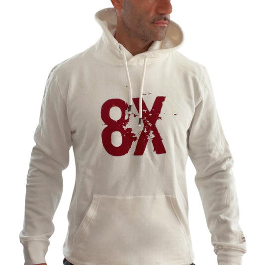8X LOGO UNISEX HOODIE | CREAM