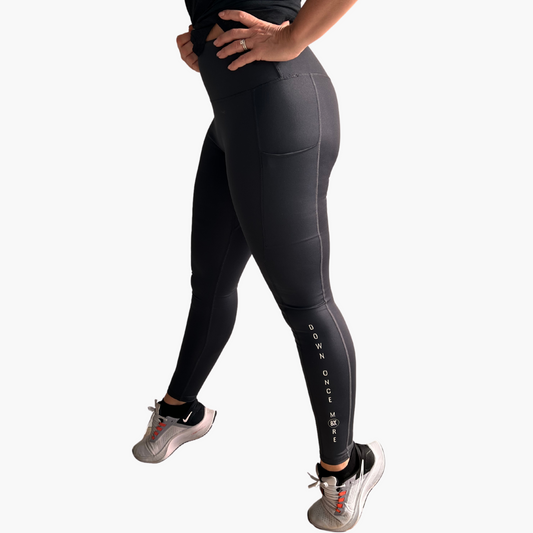 ‘ERIK’ DOWN ONCE MORE GRAPHIC LEGGING | CHARCOAL