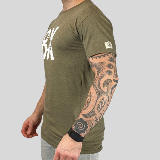EVERYDAY | THE GLEB | 8X LOGO UNISEX T-SHIRT | Heather Olive